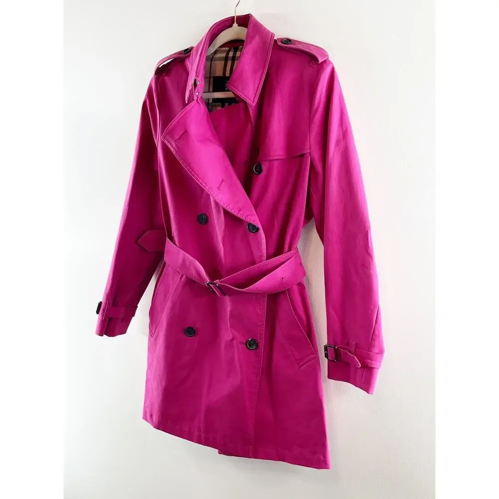 Burberry Pink Trench Coat - Picture 12 of 12